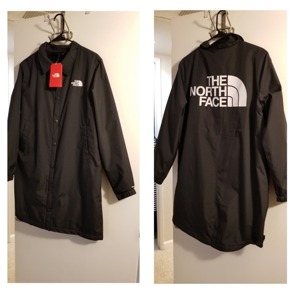 women's the north face long coaches jacket